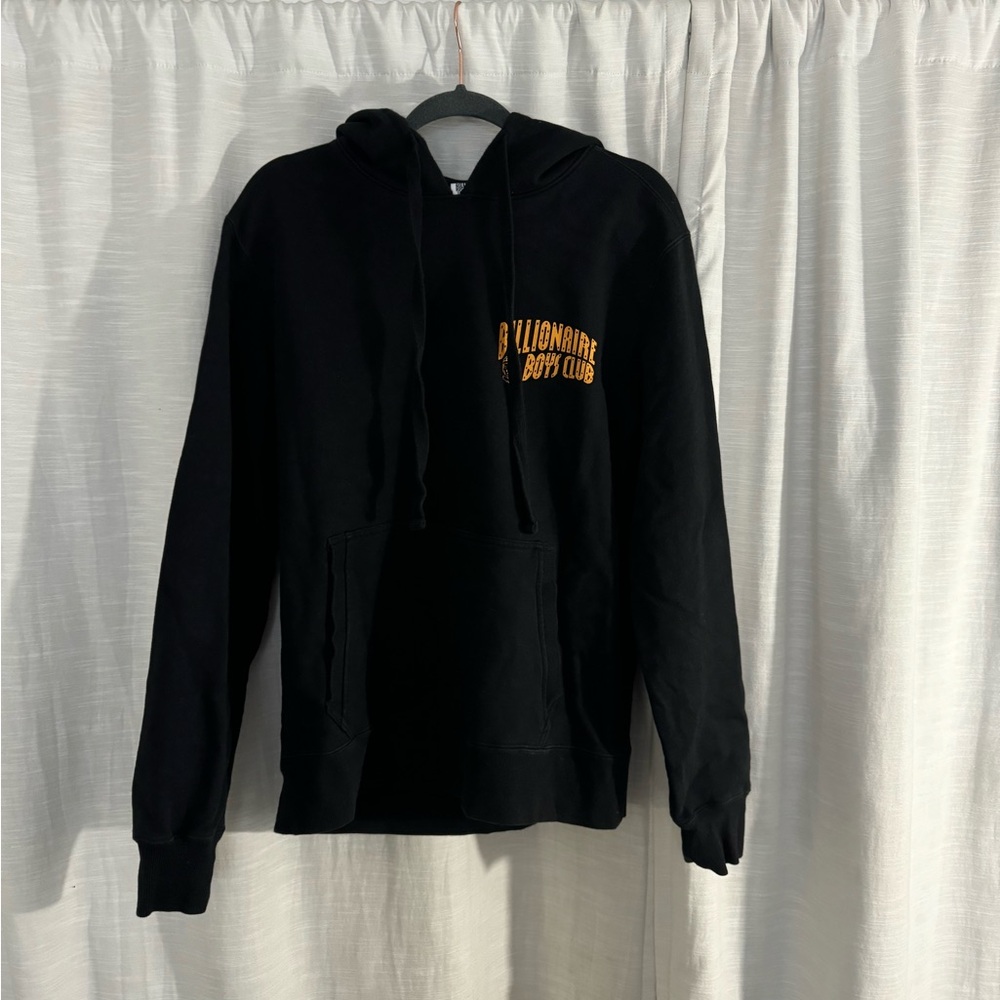 Billionaire Boys Club Black Hoodie with Orange Logo